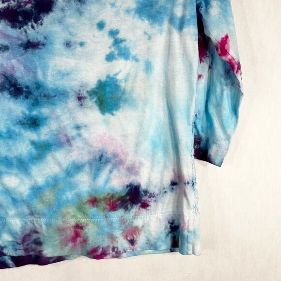 Crown Ivy Small Top Garden Glow Tie Dye Handmade Blue‎ Purple Pink Lace 1521 - Picture 10 of 12